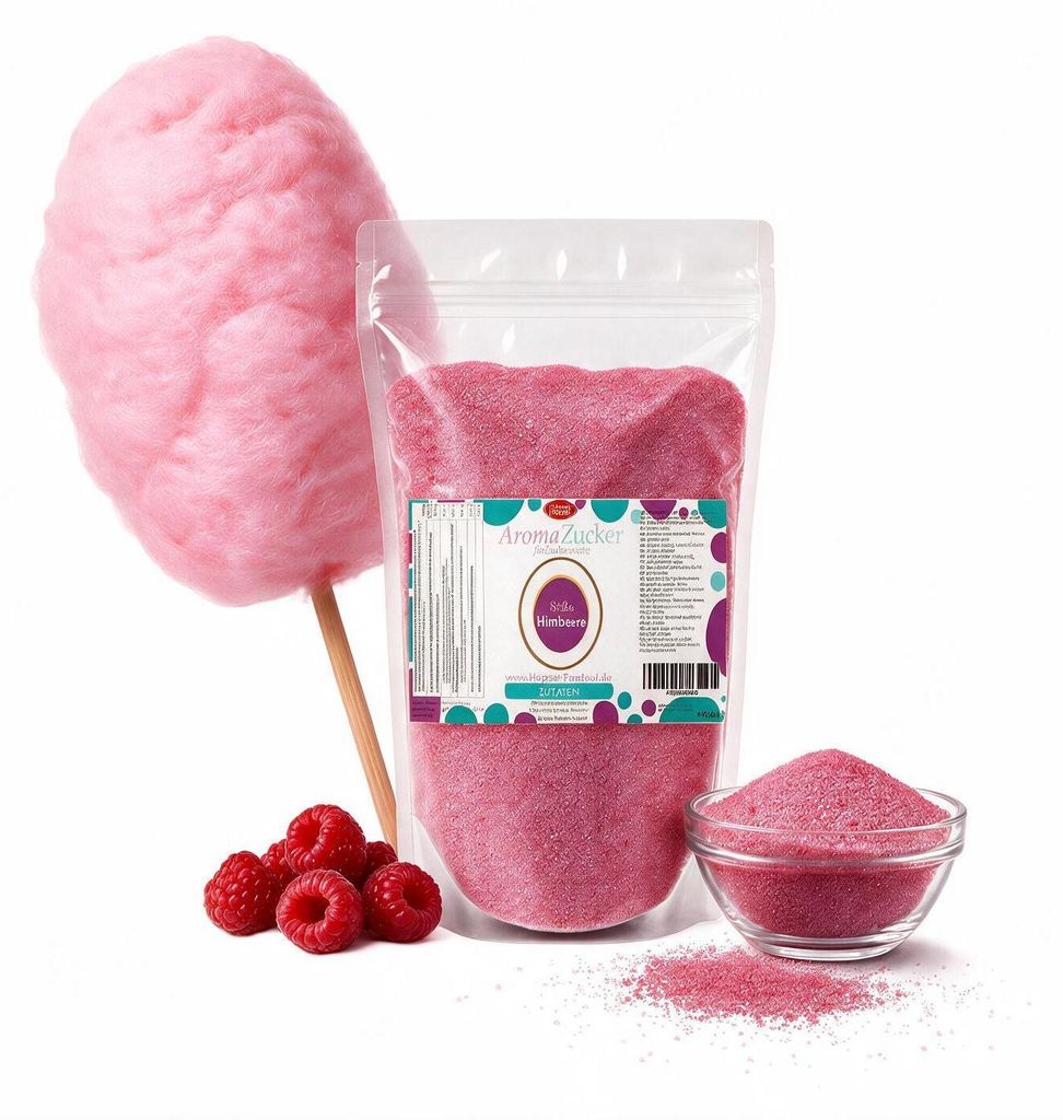 Zucchero aromatizzato per zucchero filato gusto lampone Immagine del prodotto 