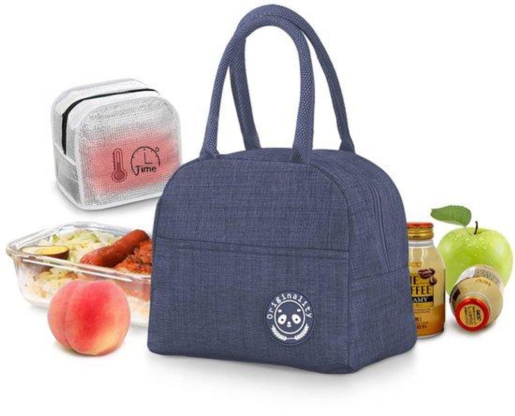JEEZAO Kleine, leichte Lunch- und Kühltasche, isolierte Tasche für Arbeit, Schule, Picknick, faltbar, wasserdichter Reißverschluss, 6 l