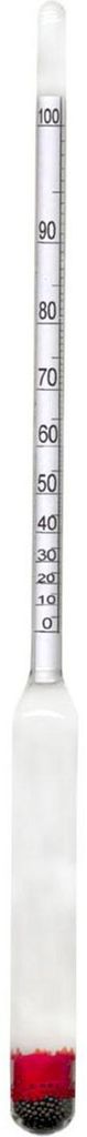 Alkoholmessgerät, Alkoholmeter, Alkoholspindel (0-100%) für Spirituosen & Liköre