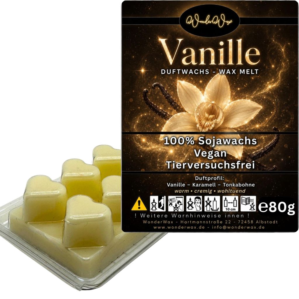 WonderWax Duftwachs Wax Melts für Duftlampe, 6 Herzen Produktbild 
