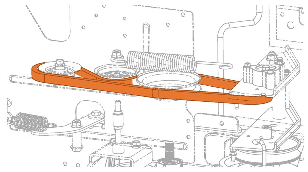 Keilriemen Fahrantrieb passend MTD 754-04268 für Produktbild 