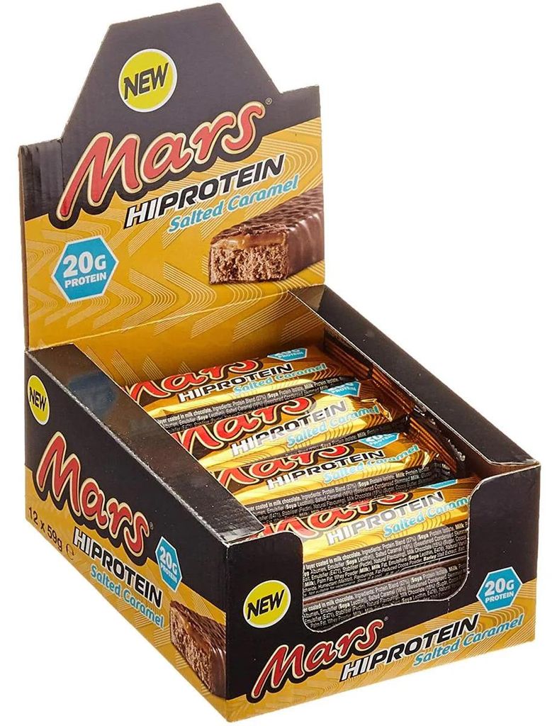 Mars Hi-Protein Bar, Eiweißriegel - 12x 59g Riegel - Original