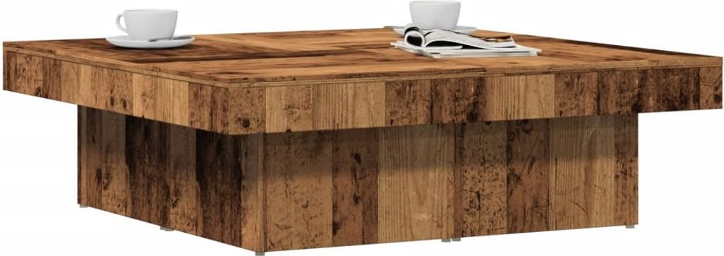 Maison Exclusive - Couchtisch Altholz-Optik 90x90x28 cm Holzwerkstoff