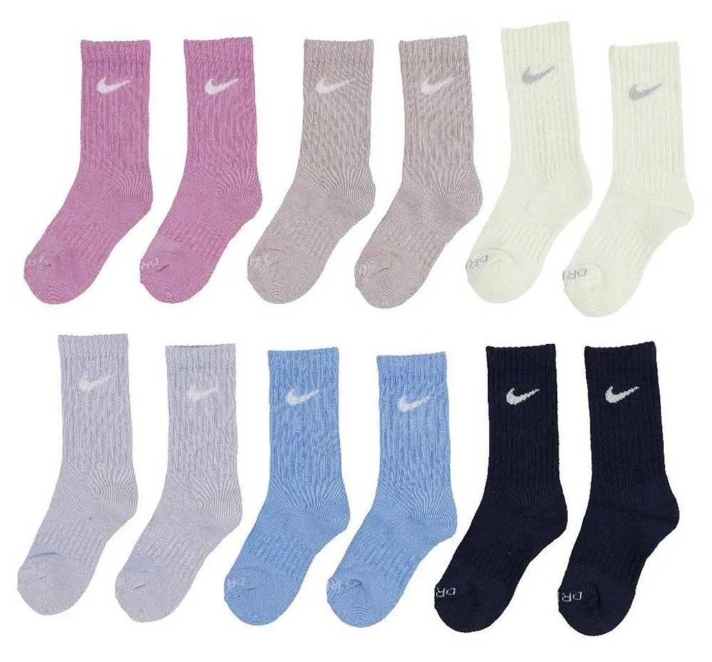 Nike Kids Dri Fit Performance Basic Crew Socken 6 Paare Mehrfarbig EU 27-35 Kinder Mehrfarbig EU 27-35