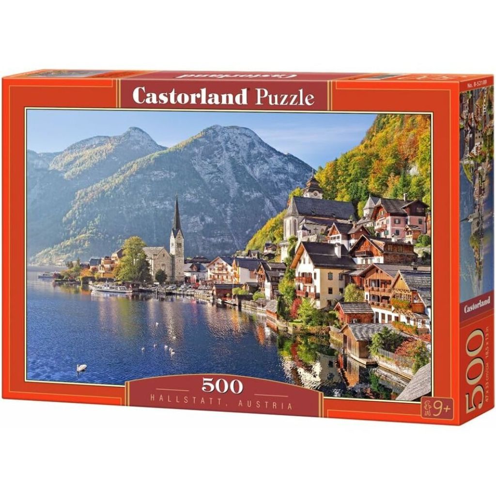 Castorland, Hallstatt, Oostenrijk, 500 stukjes, Landschap, Productafbeelding 