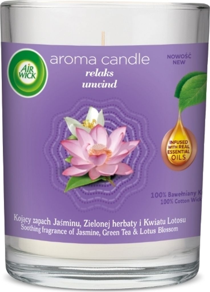 Air Wick Duftkerze zur Entspannung, 220g