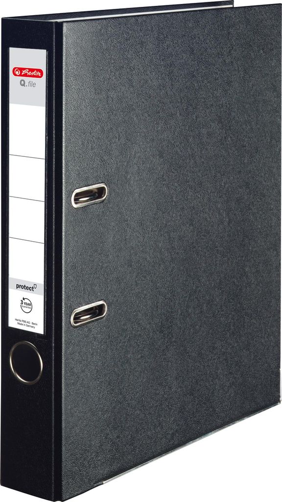 Herlitz Classeur à levier A4, 5Cm, Noir Image du produit 