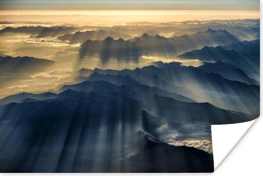 MuchoWow Poster Sonnenaufgang im Himalaya 30x20 cm - Plakate - Print