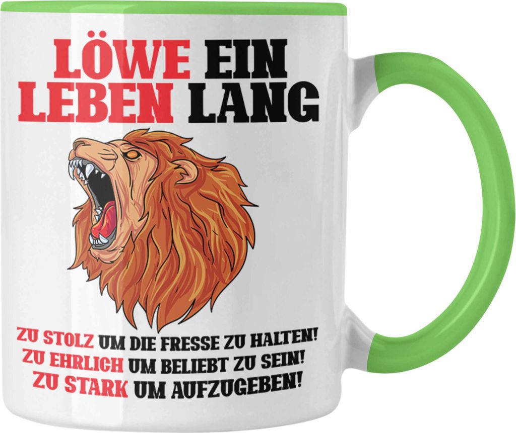Trendation - Löwe Sternzeichen Tasse Geschenk Lustiger Produktbild 
