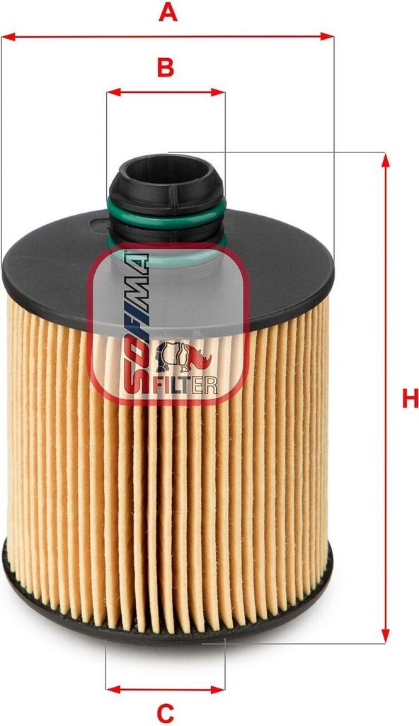 Ölfilter SOFIMA S 5083 PE Filtereinsatz für OPEL COMBO Kasten/Kombi (X12) Combo Combi / Tour (X12) für FIAT Ducato Kastenwagen (250, 290) Ducato...