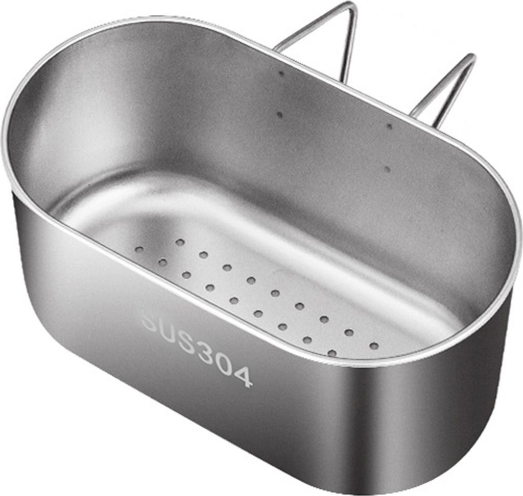 Abflusskorb für die Spüle aus Edelstahl, rostfrei, korrosionsbeständig, effiziente Filterung, Küchen-Organizer, Eckspülbeckensieb
