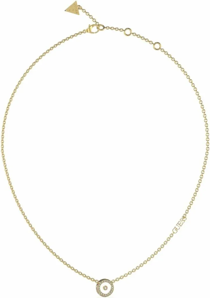 Collier Guess durable anti-oxydation en acier doré pour peaux sensibles
