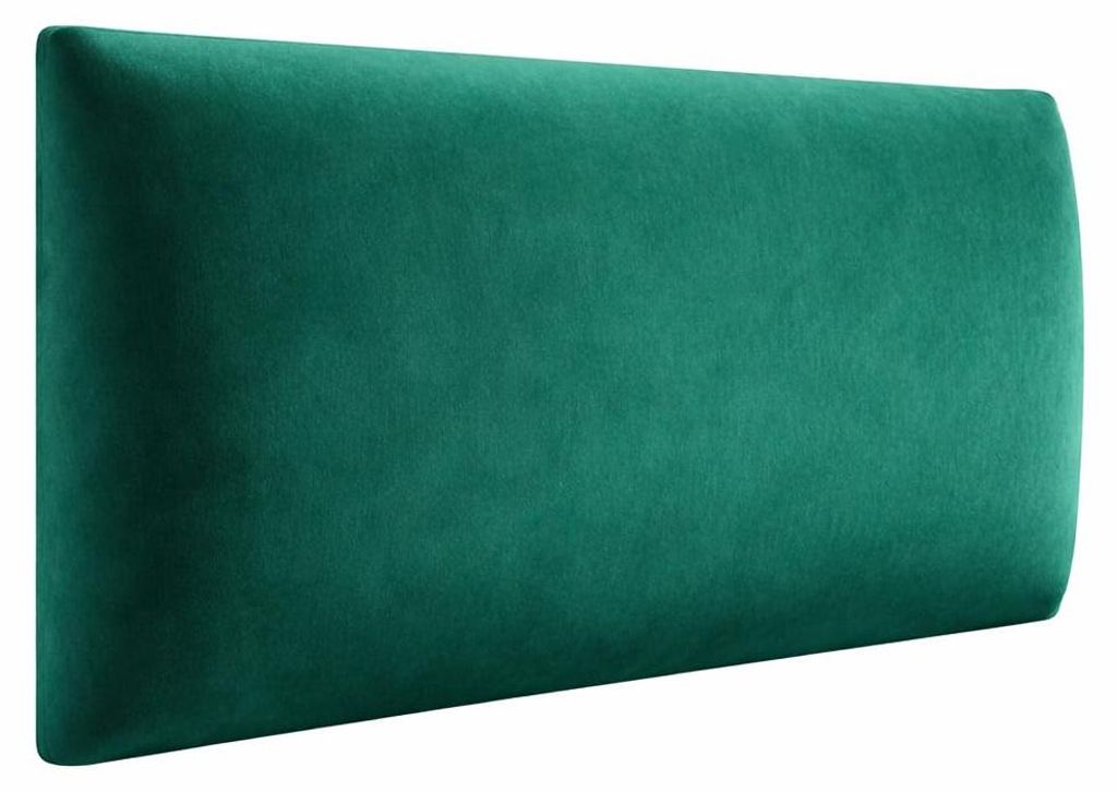 Angelo | Wandkissen - Wandpolster - 3D Wandpaneele Bett - 90x30 cm - Grün - Gepolstert Paneele Wand - RECHTECK