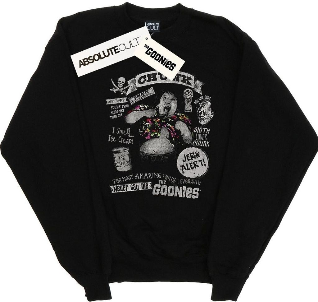 The Goonies - "Jerk Alert" Sweatshirt für Herren BI26584 (L) (Schwarz)