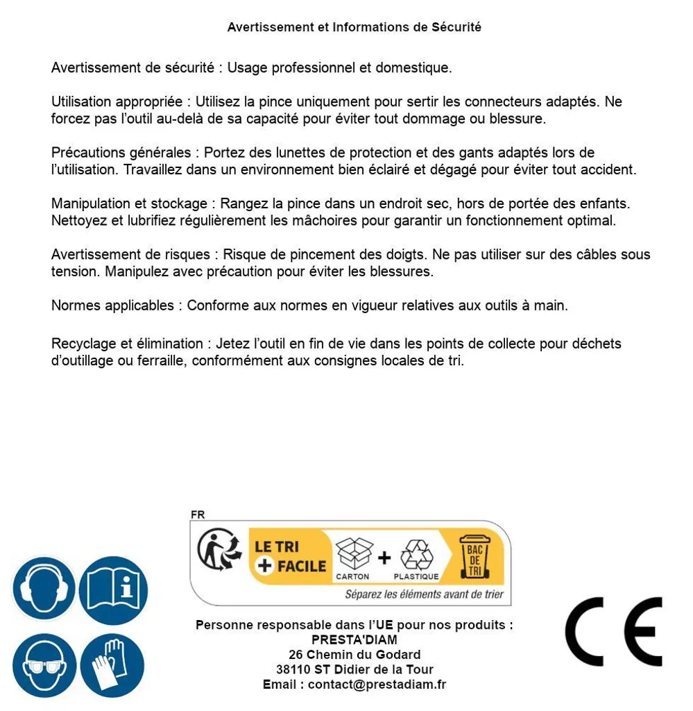 Coffret Pince à Sertir Polyvalente avec 5 Mâchoires Interchangeables - 6