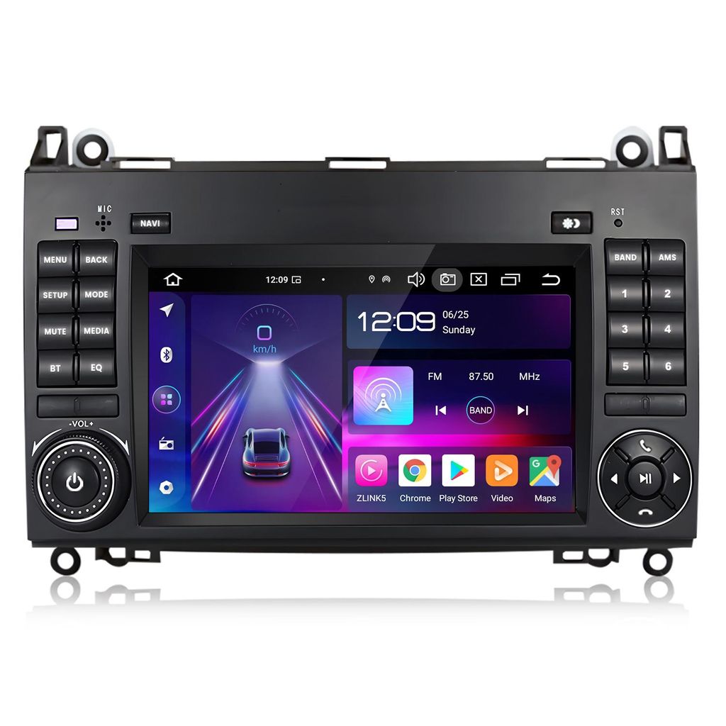 Hexinex Android 15 Autoradio 2GB+32GB 7" HD für Mercedes W245 Vito W639 W906 WIFI, Wireless Android Auto
