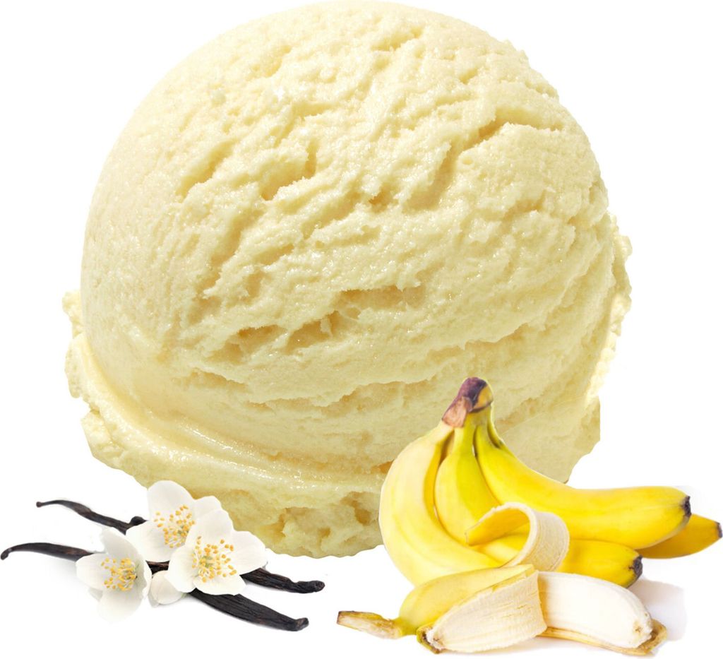 Vanille Banane Veganes Eis Pulver Zucker-, laktosefrei 10 kg