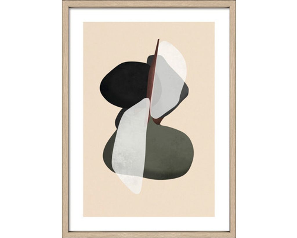 Gerahmtes Bild Abstract In And Out III 53x73 cm