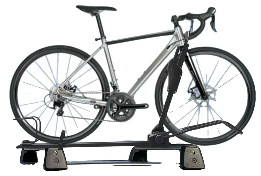 Support vélo pour toit de voiture avec rail de 110 cm et fixation
