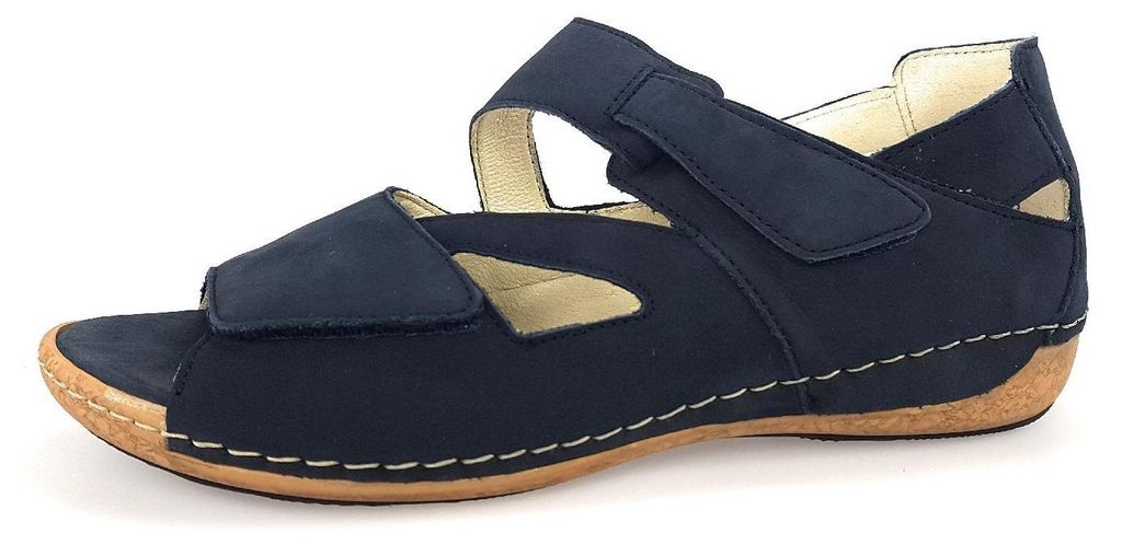 Waldläufer Heliett Damenschuhe Sandalen Flach Blau Freizeit Produktbild 