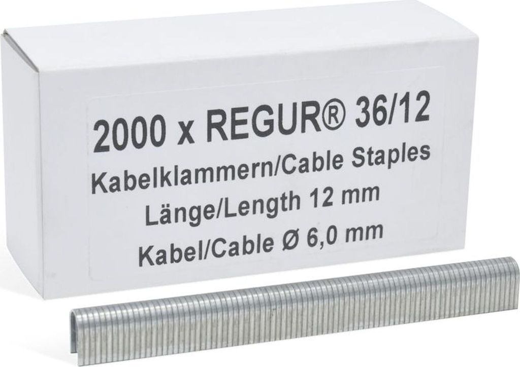 Bogenklammern Typ 36 36/12 mm VE=2000 Stück.