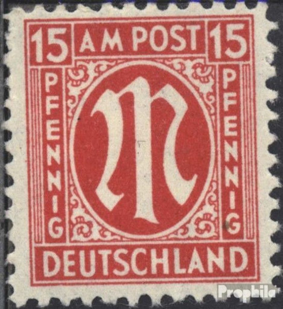 Briefmarken Bizone (Alliierte Besetzung) 1945 Mi 24 gestempelt AM-Post