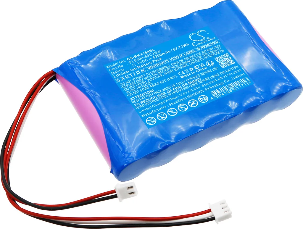TECHTEK Batteria compatibile con [Brookstone] 154544, Big Blue Party, Big Blue Party X sostituisce FL6400-86C3S2P