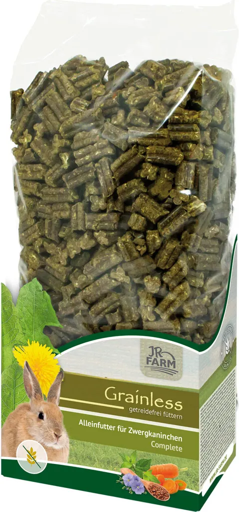 Granulés lapin nain JR Farm Grainless Complete riches en fibres 3,5kg - 3