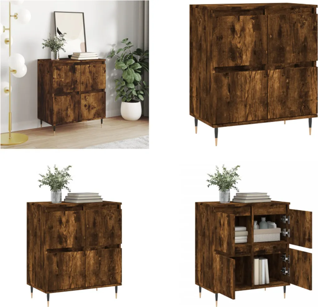 Credenza vidaXL 60x35x70 cm Rovere - Mobiletto Multiuso per Casa e Ufficio
