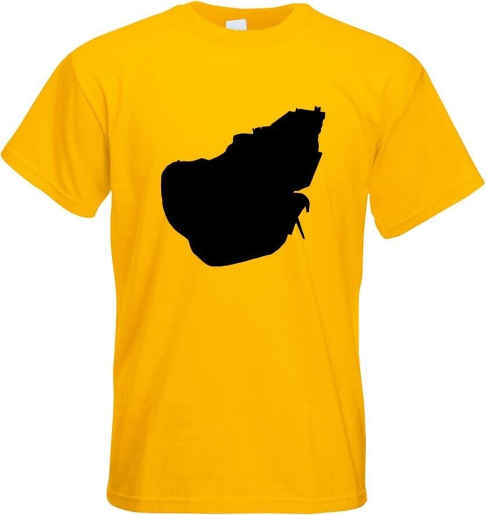 Kiwistar - T-Shirt - gelb - Pellworm - Deutschland - Insel Motiv Bedruckt Funshirt Design Print - mit Motiv Bedruckt - Funshirt Design - Sport - Fr...