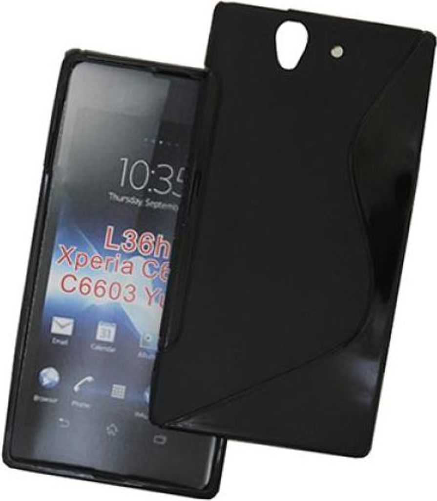 Silikonhülle S-Line" für Sony Xperia Z schwarz