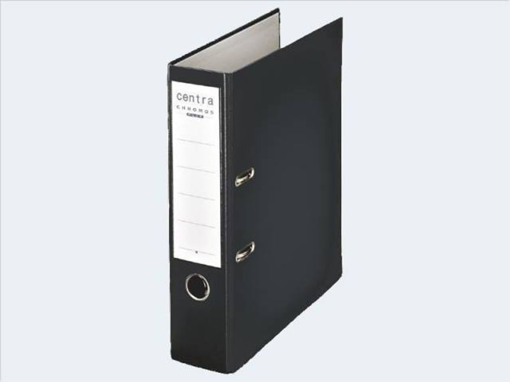 Ordner A4/80 Centra schwarz Plastik