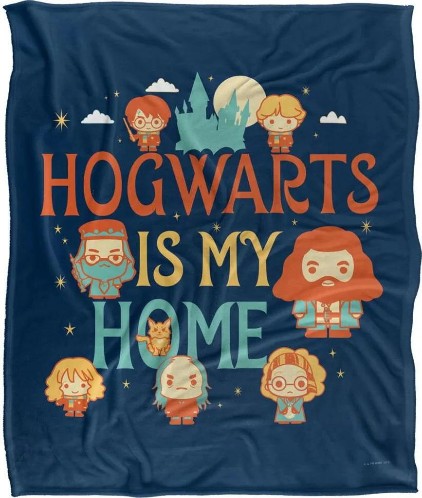 Couverture Harry Potter TV18556 Multicolore Style Chibi - Taille Unique