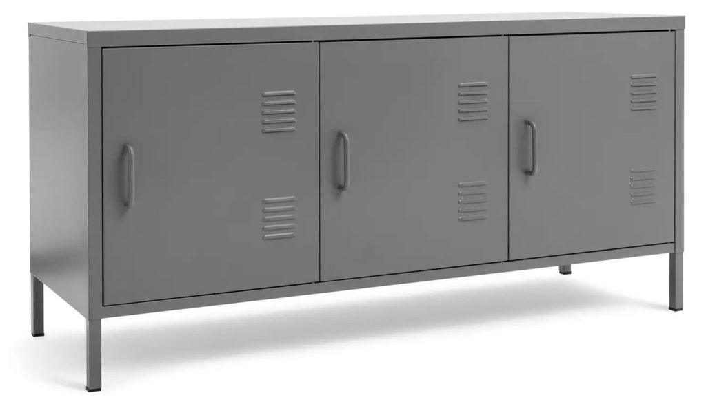 Industrial Sideboard Stahl Schrank Lowboard Spind 120 x 40 Produktbild 