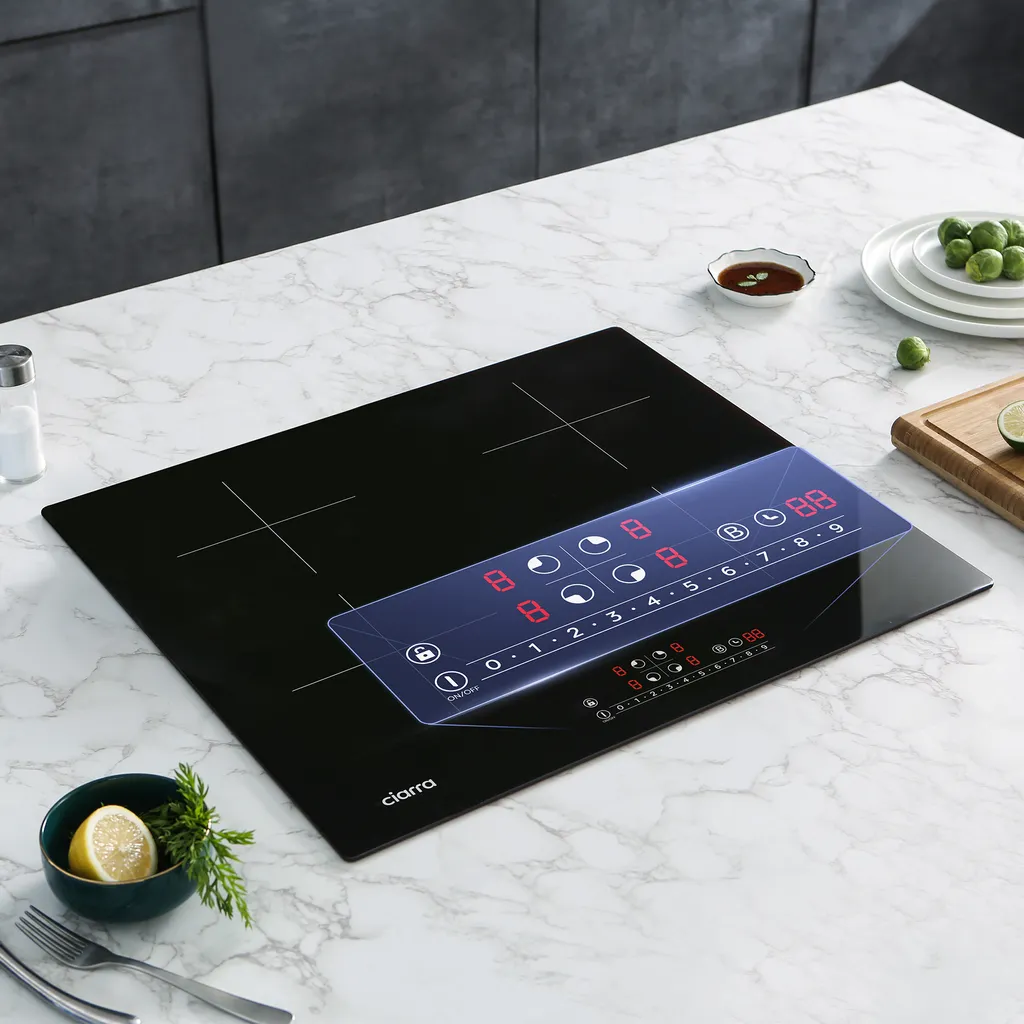 Table de Cuisson Induction 60 cm Booster Puissance 7200W CIARRA VM4BBIH