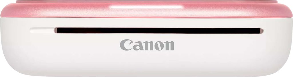 A close-up front view of a Canon Zoemini 2 photo printer.