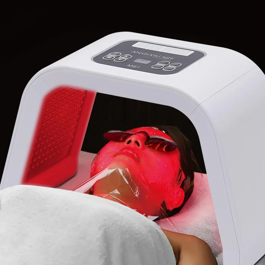 Masque LED visage 7 couleurs avec luminothérapie régénérante PDT - 8