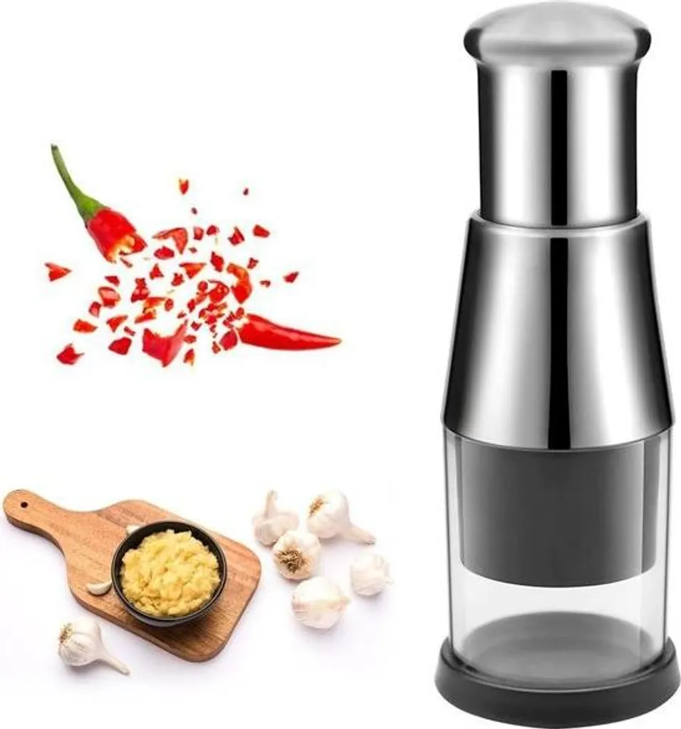 Affettatrice per Cipolle, 500 Ml, Con Cavo a Corda, Tritatutto Manuale