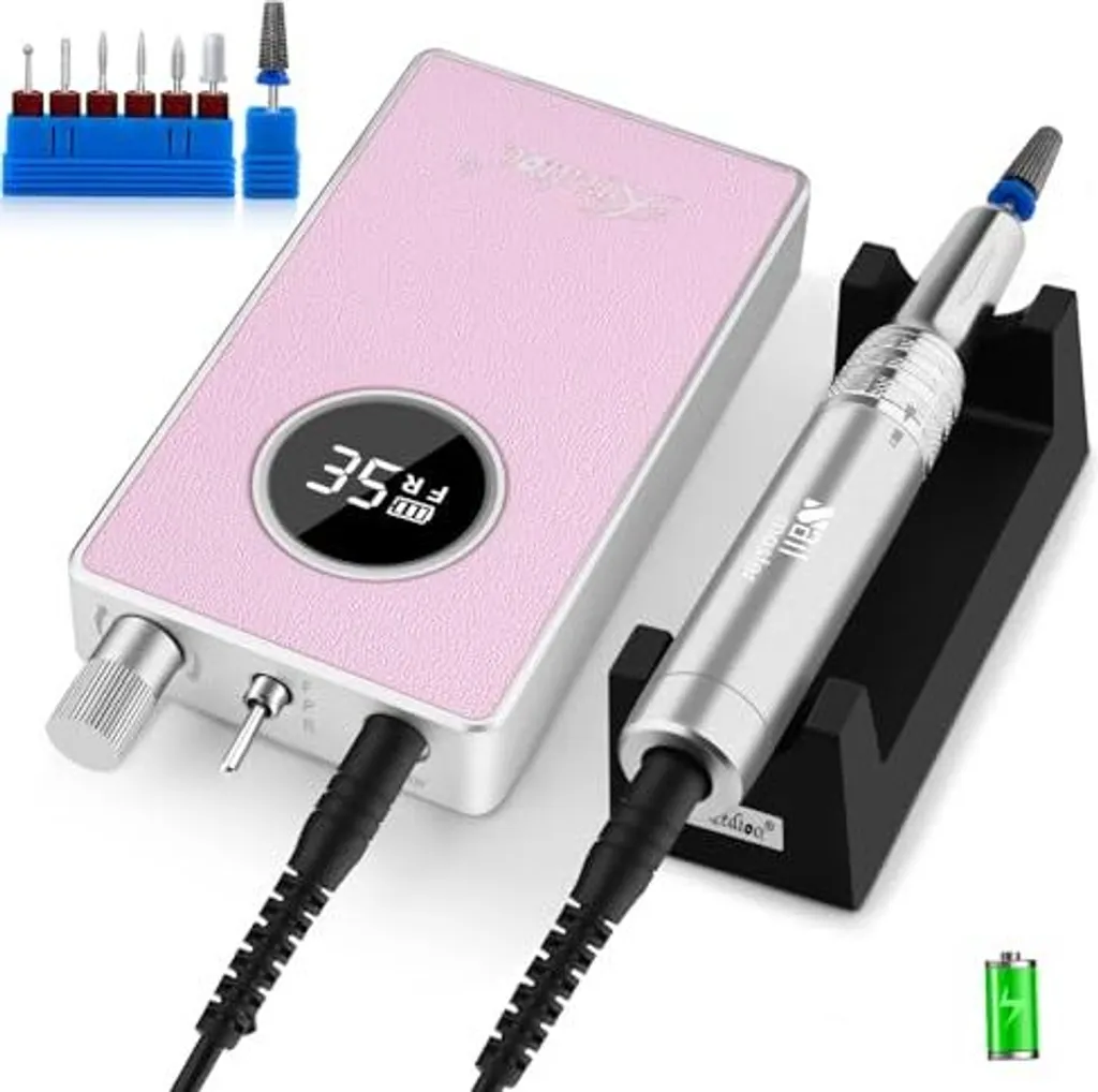 Kredioo Luxury Nail Drill 35000 RPM - Design Professionale 2 in 1