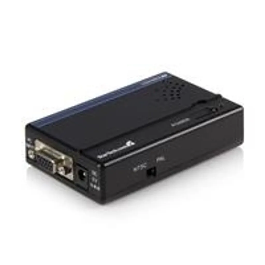 Adaptateur VGA vers S-Vidéo et RCA Composite - Boîtier de Conversion PC - 10