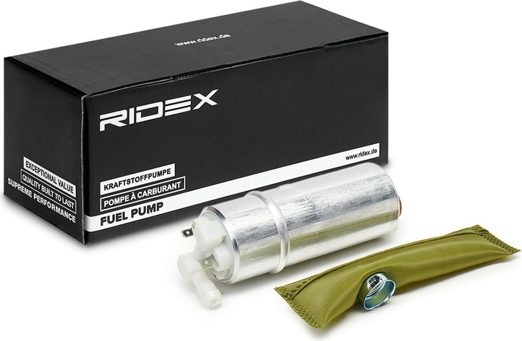 RIDEX 458F0013 Benzin Elektrisch Kraftstoffpumpe für BMW 5 Limousine (E39) im Kraftstoffbehälter 105l/h 3,50bar