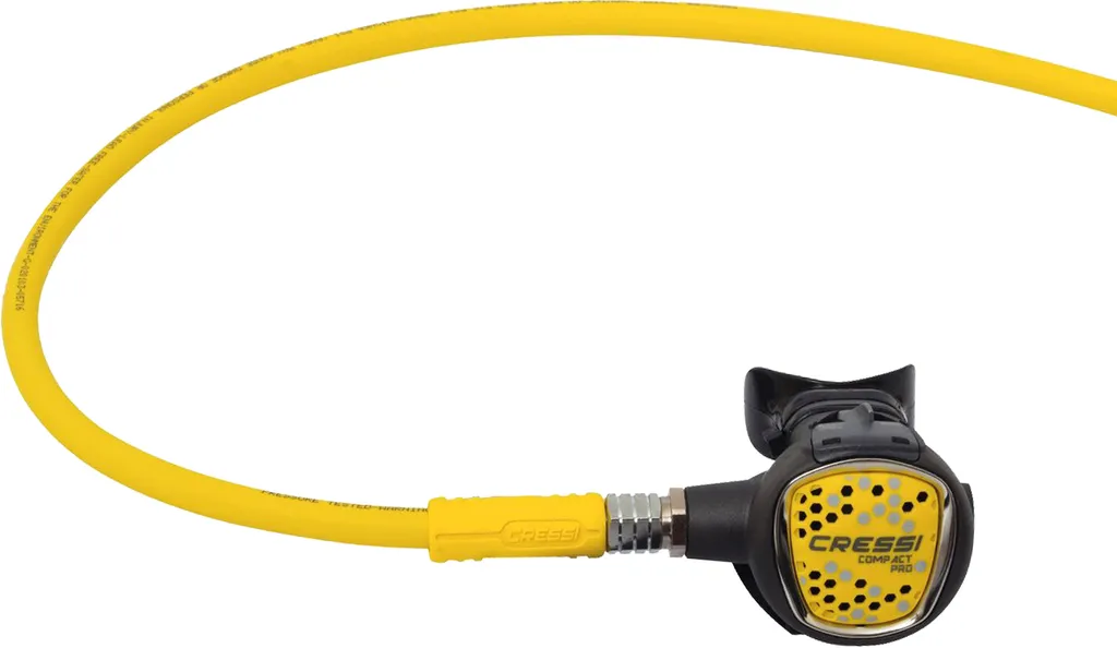 Cressi Octopus Compact Pro avec flexible jaune pour plongée sous-marine