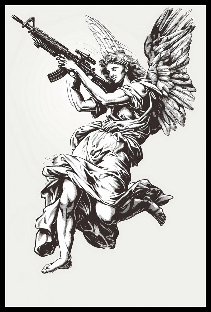 Plakat 40x60cm Engel des Krieges