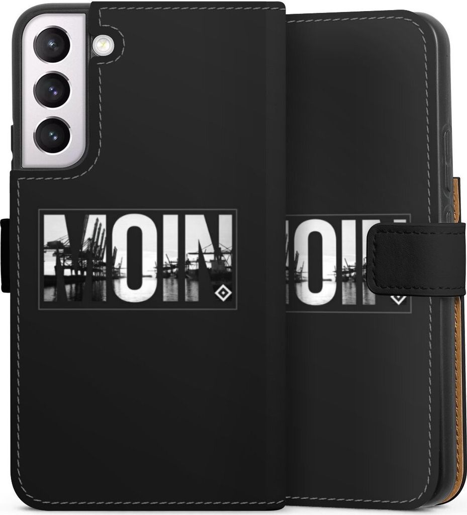 DeinDesign Klapphülle für Samsung Galaxy S22+ Handytasche Lederhülle Tasche HSV Hamburger SV Offizielles Lizenzprodukt