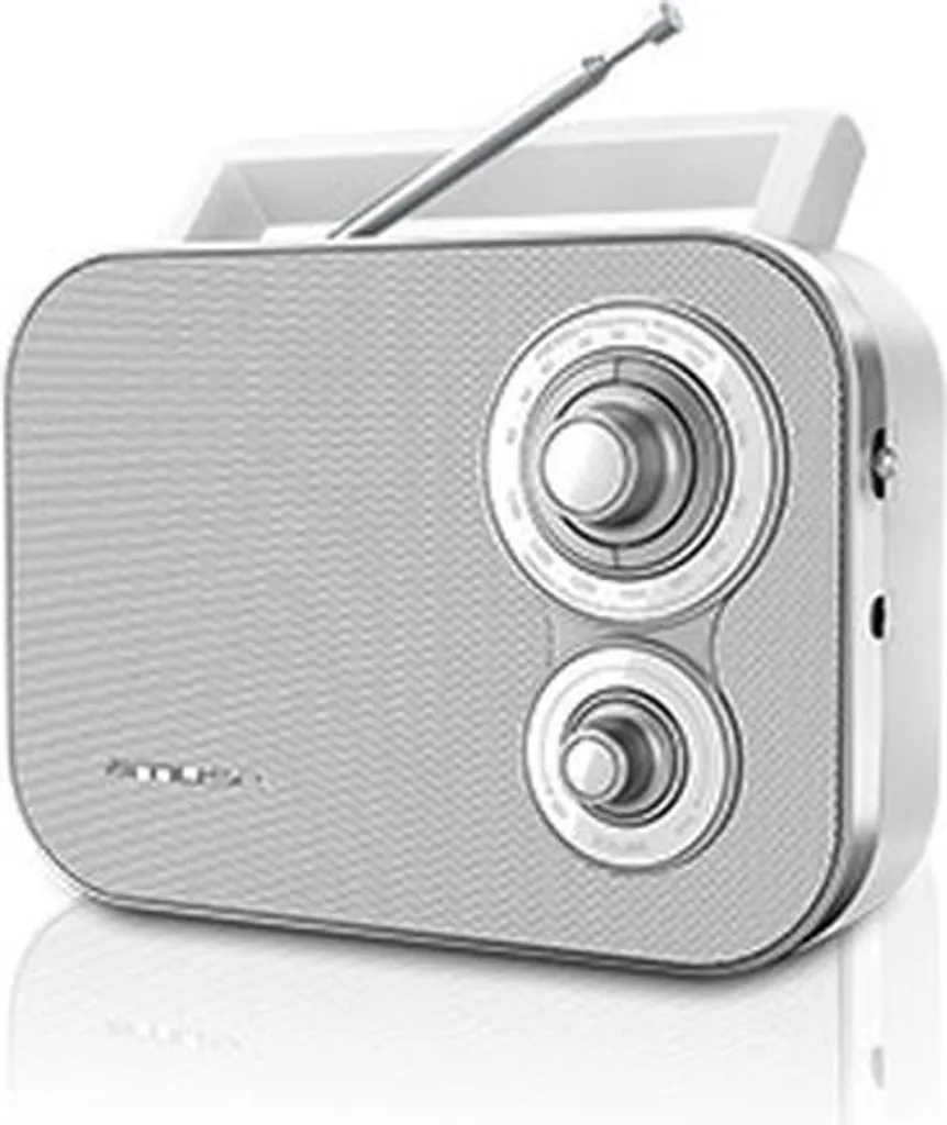 Radio Simple d'Utilisation Muse M-051 RW Blanche pour Seniors et Voyage