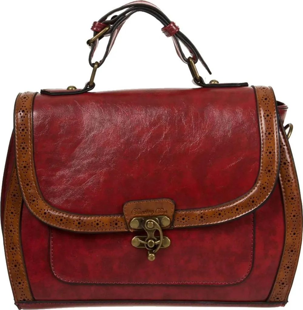 Sac à main Rouge Style Rockabilly - Accessoire Rétro Chic Dancing Days