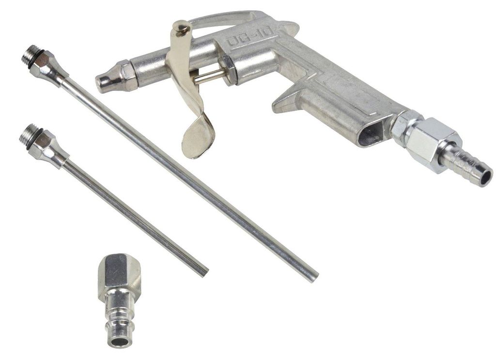 Druckluft-Ausblaspistole 5-tlg. – mit 90 mm & 180 mm Produktbild 