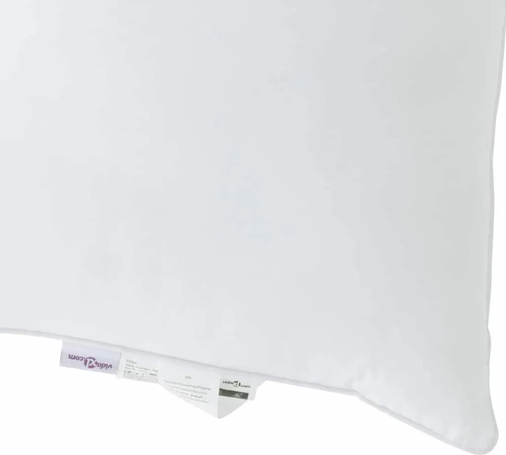 Oreiller blanc vidaXL anti-douleurs cervicales en polyester respirant - 8