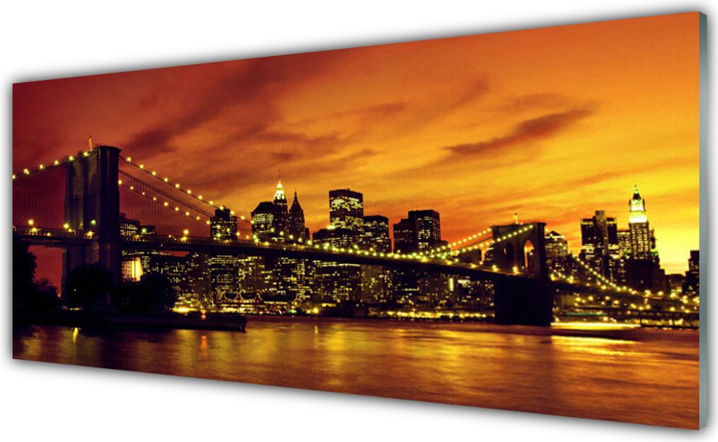 Küchenrückwand aus Glas 125x50cm Spritzschutz Brücke Architektur