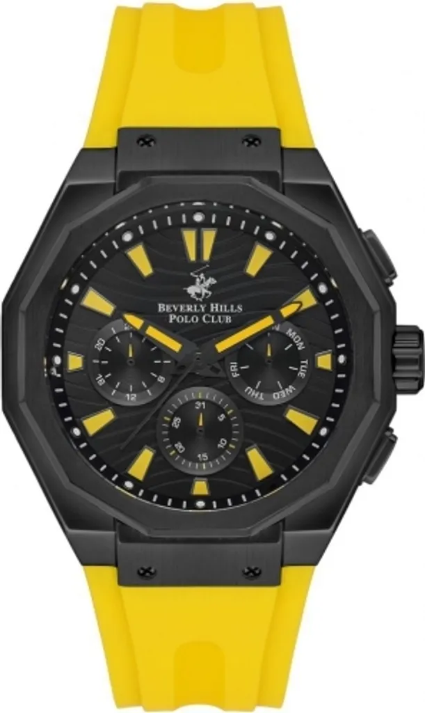 Orologio Uomo Beverly Hills Polo Club BP3557X.654 Giallo Moda Regalo